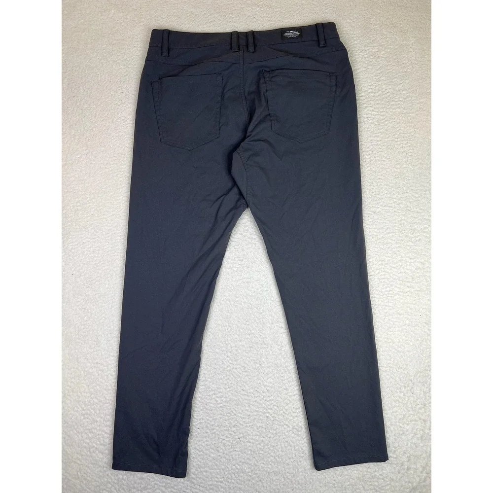 TRUE Linkswear Pants Mens 34x32 Gray All Day Slim Tapered Golf Casual Chino